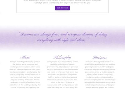 Carolyn Verdi Boutique Focus on mission statement and business strengths